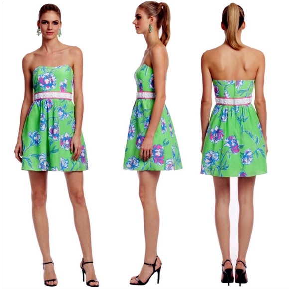 Lilly Pulitzer Langley Green Beaded Waist Dress - Picture 7 of 7